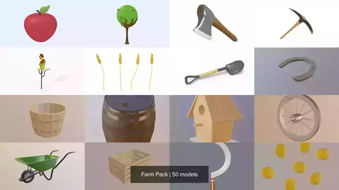 Farm Pack 3D Model Collection