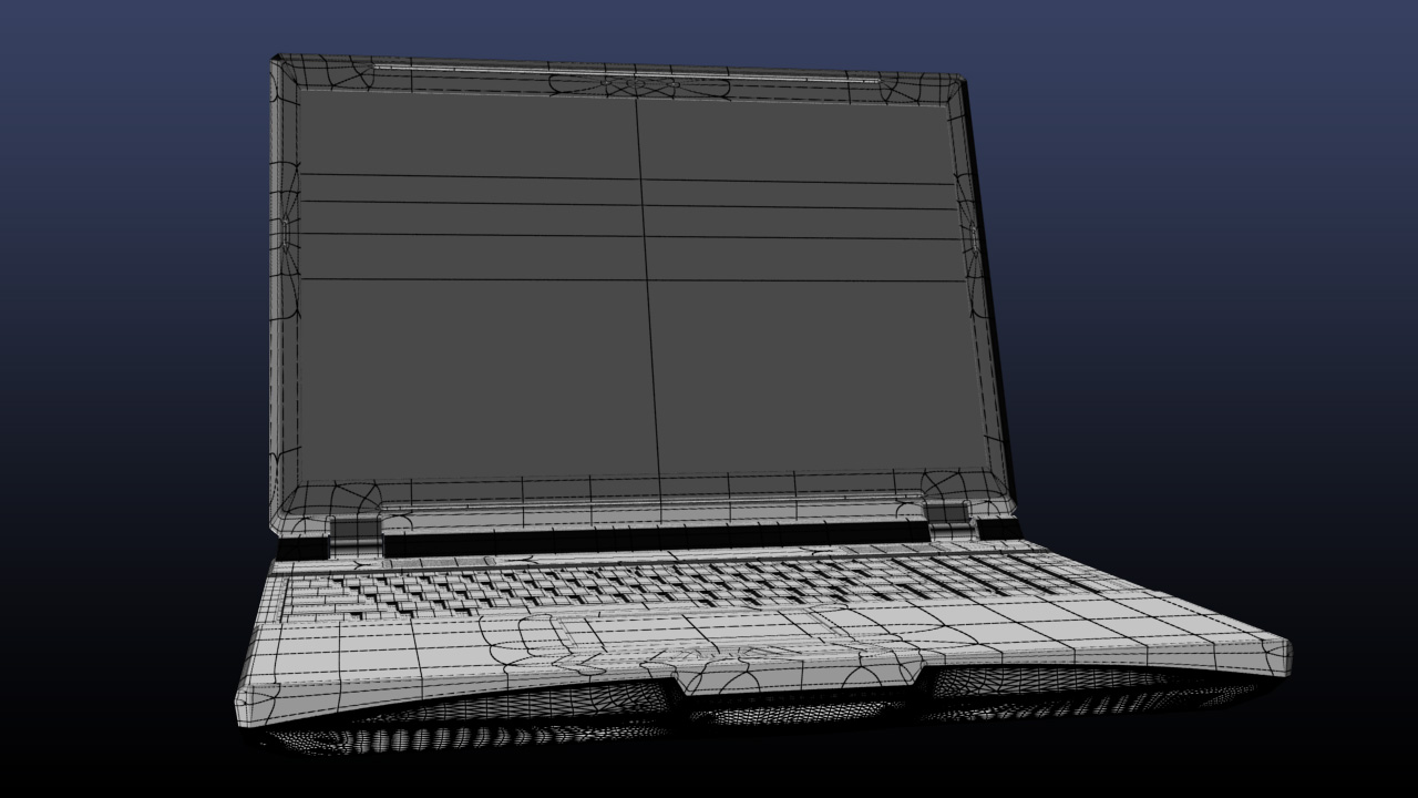 Realistic Laptop Computer 3D model_7