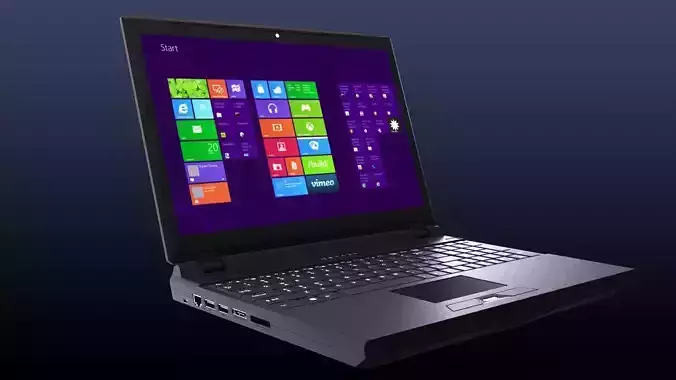 Realistic Laptop Computer 3D model