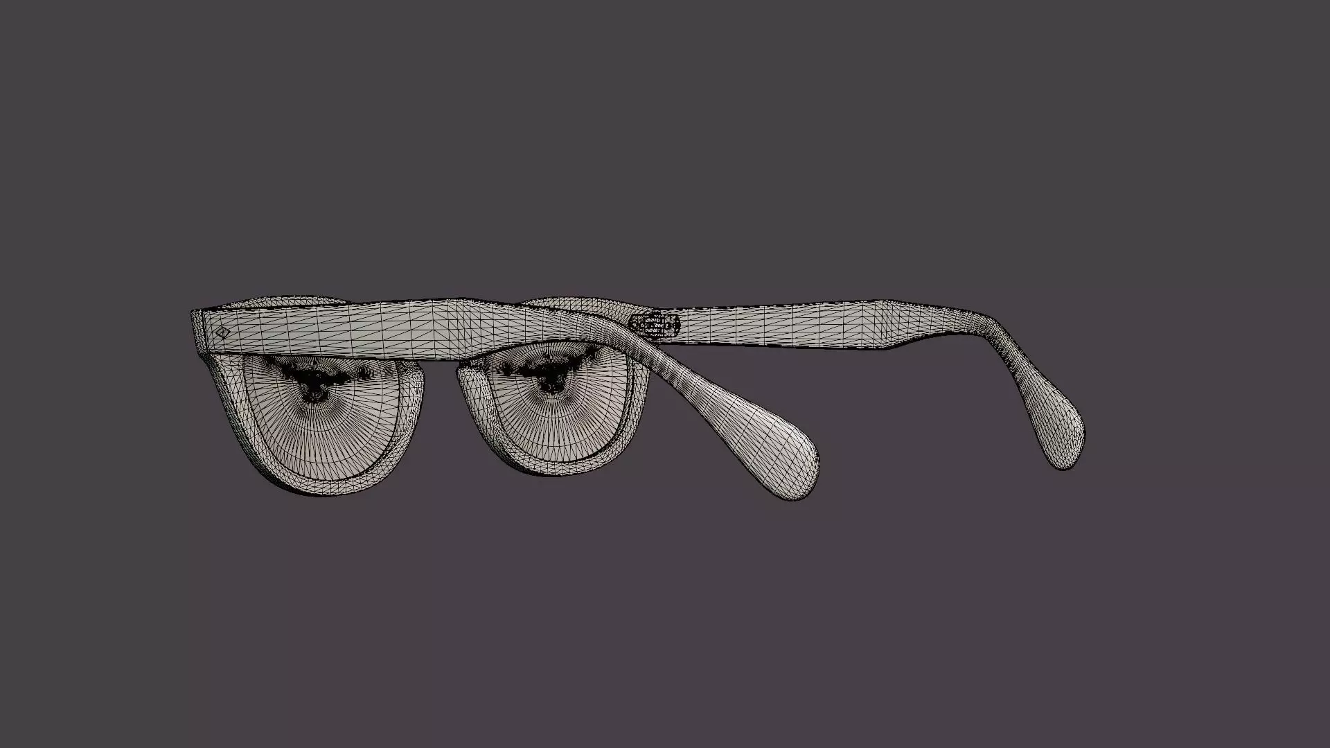 Annie Champagne Glasses Low-poly 3D model_6