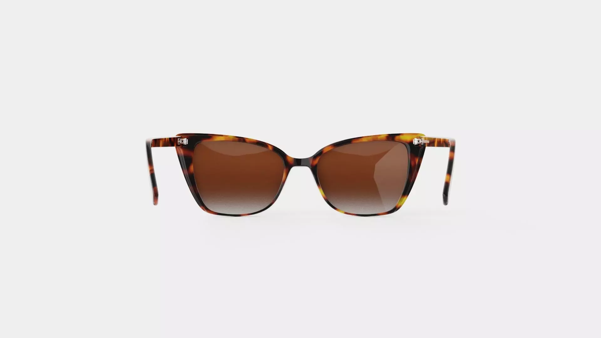 Agatha Tortoise Sunglasses Low-poly 3D model_4