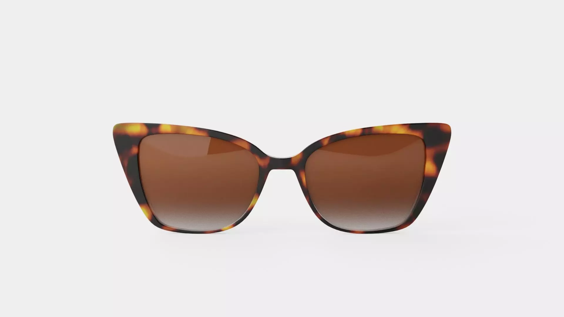 Agatha Tortoise Sunglasses Low-poly 3D model_1