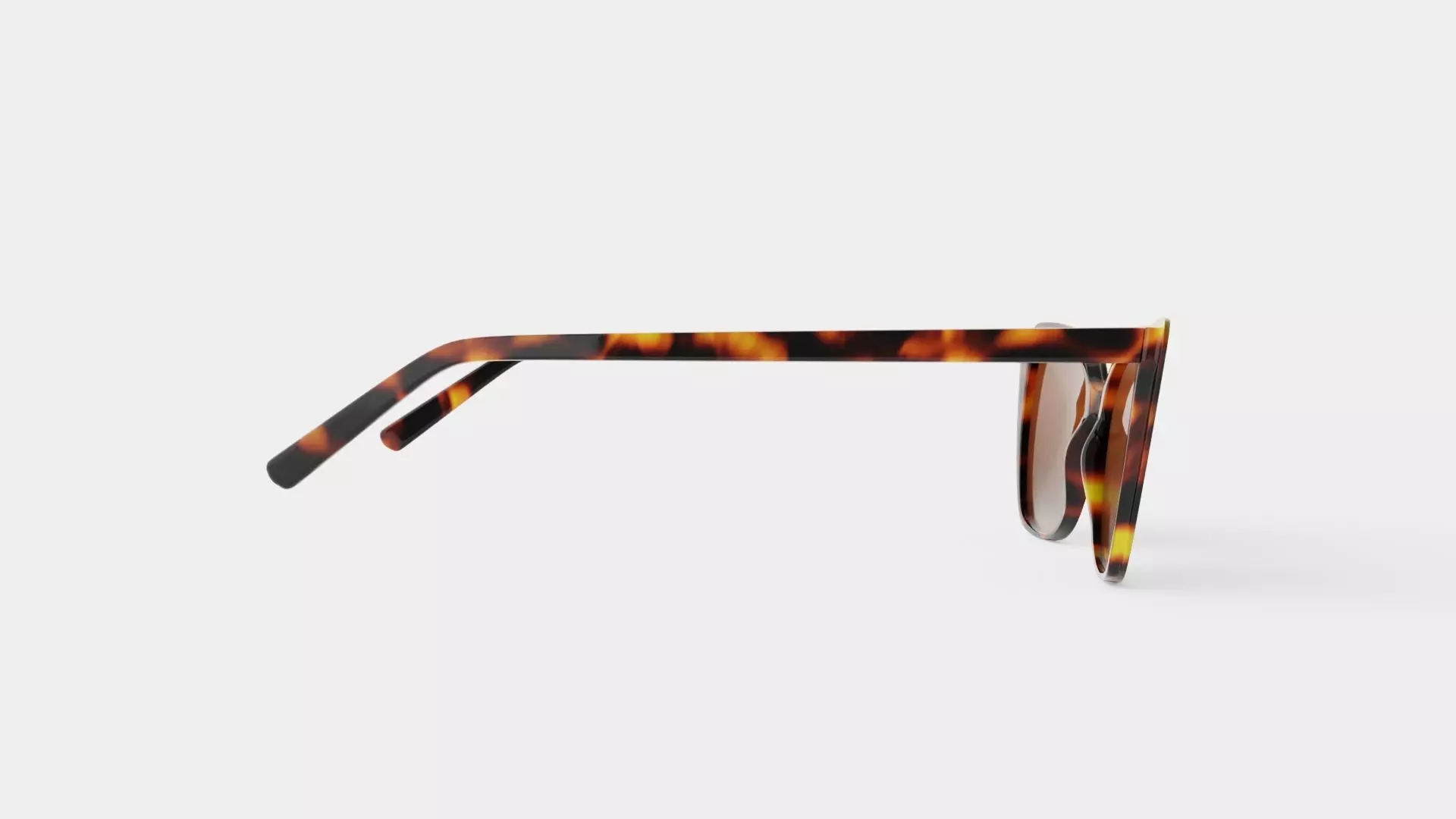 Agatha Tortoise Sunglasses Low-poly 3D model_2