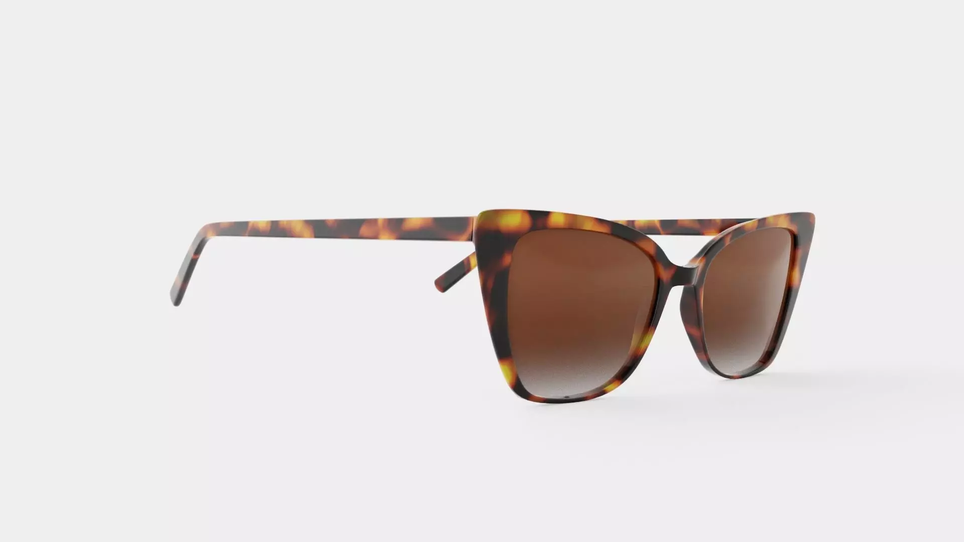 Agatha Tortoise Sunglasses Low-poly 3D model_0