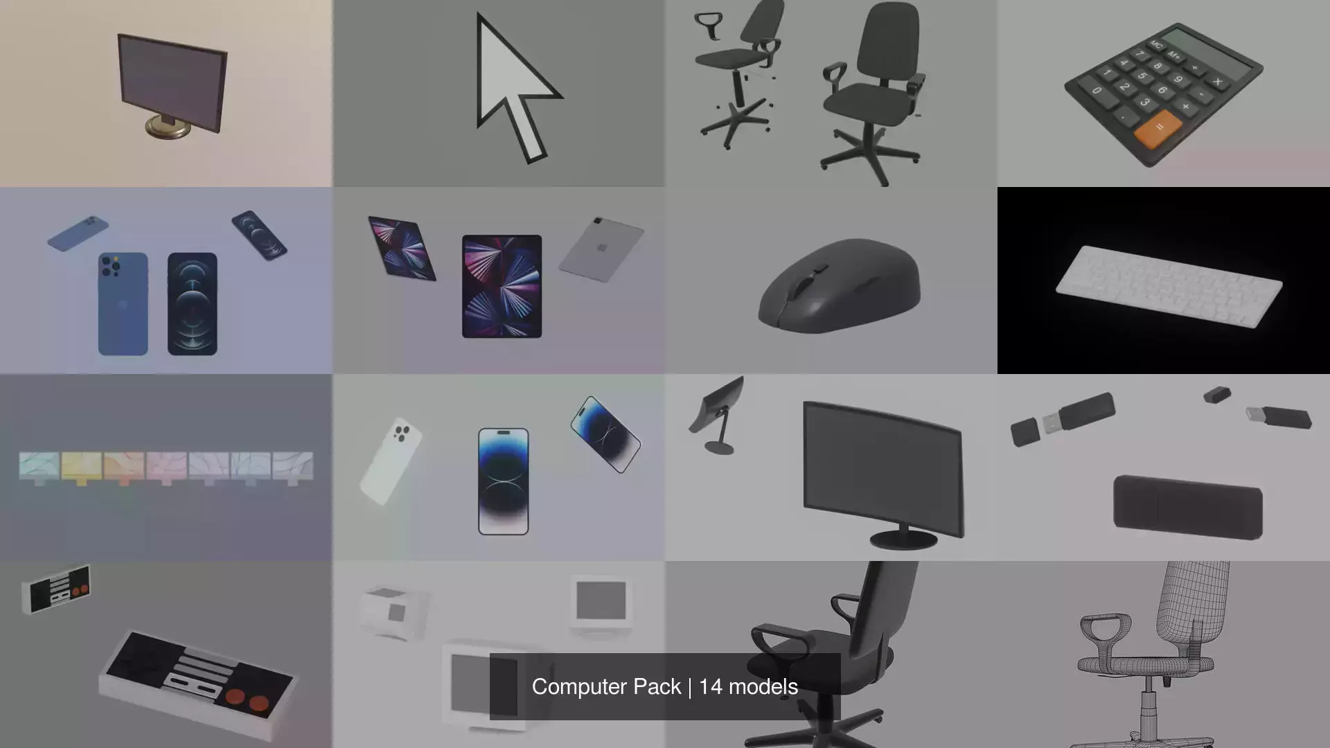 Computer Pack 3D Model Collection_0