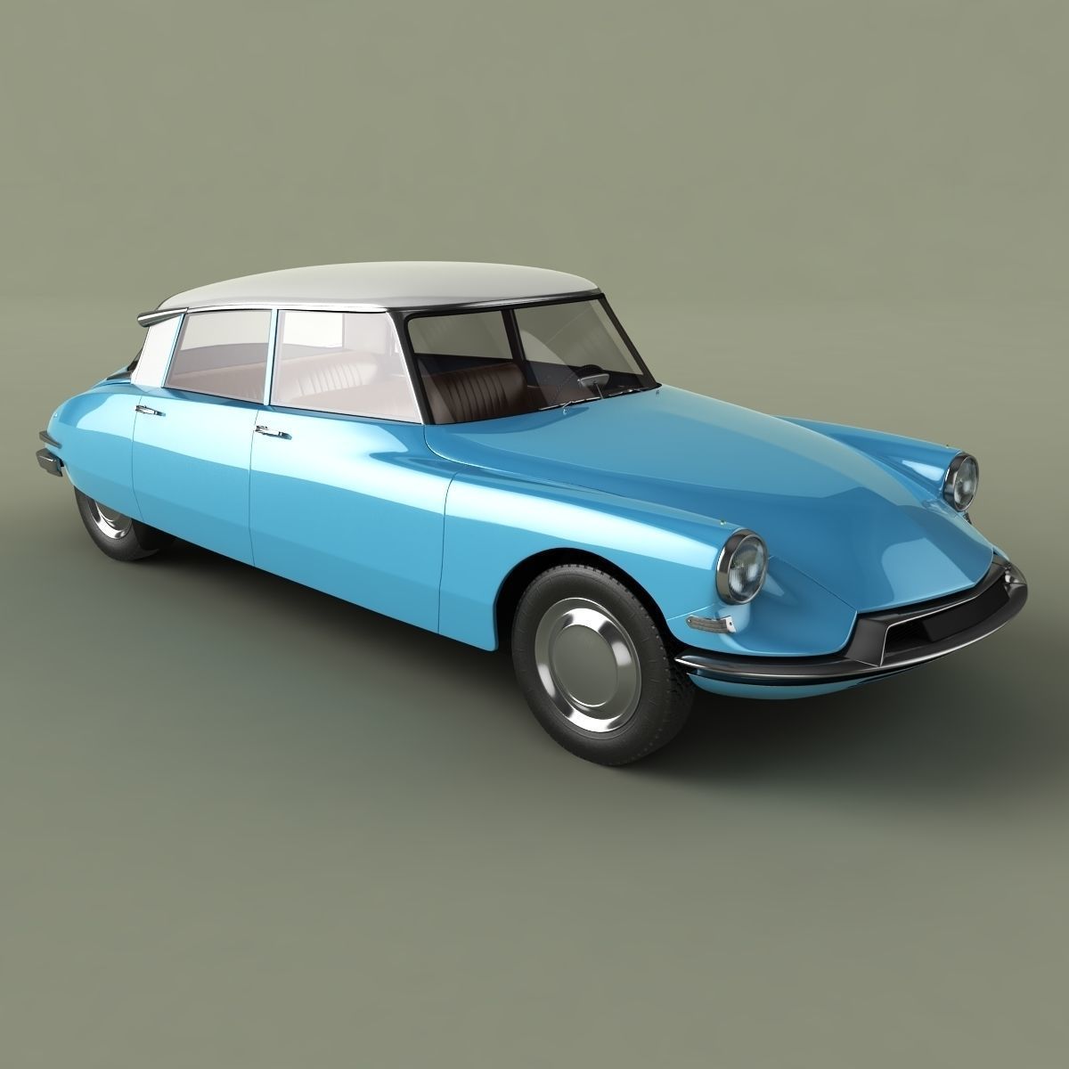 Citroen DS 19 3D model_10