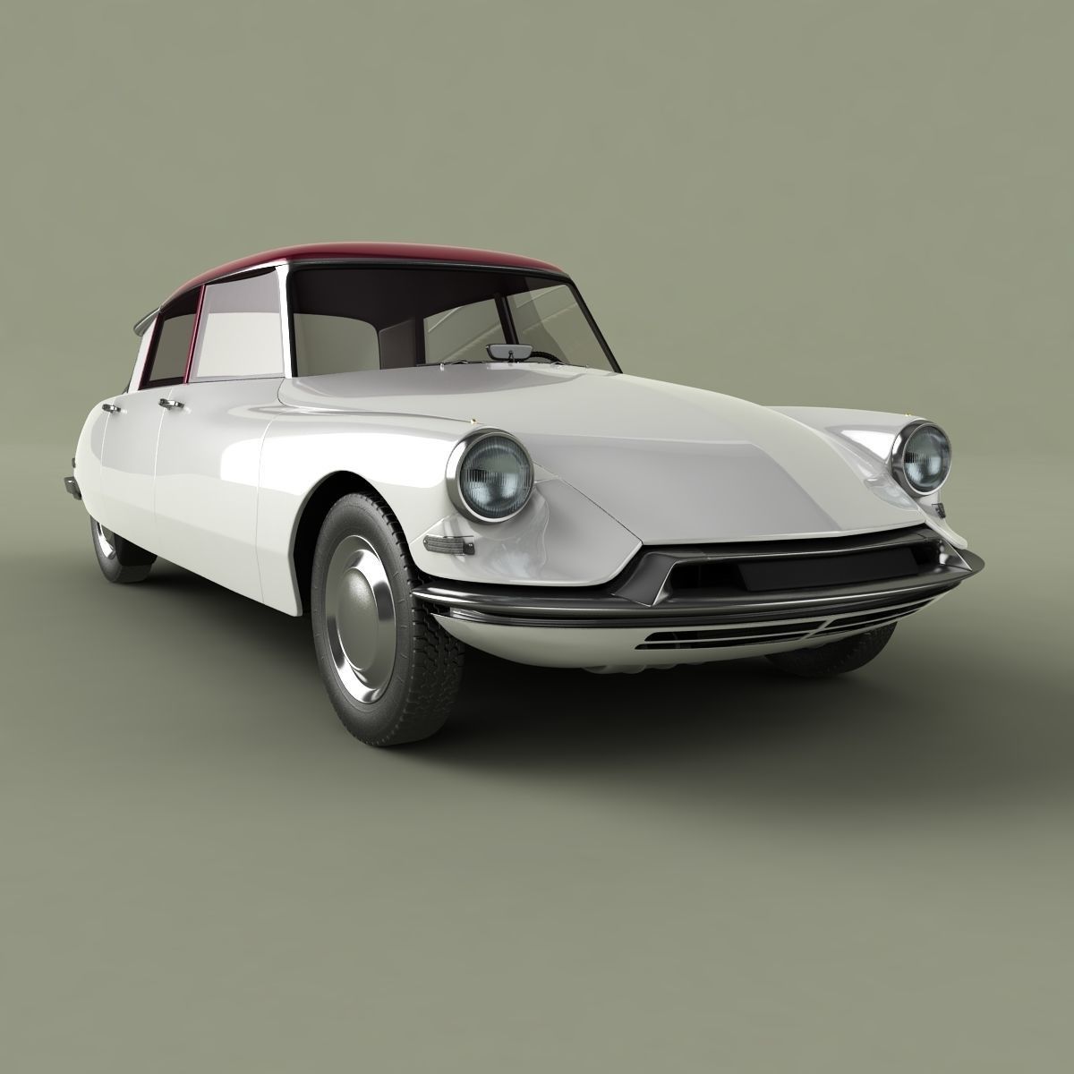 Citroen DS 19 3D model_9