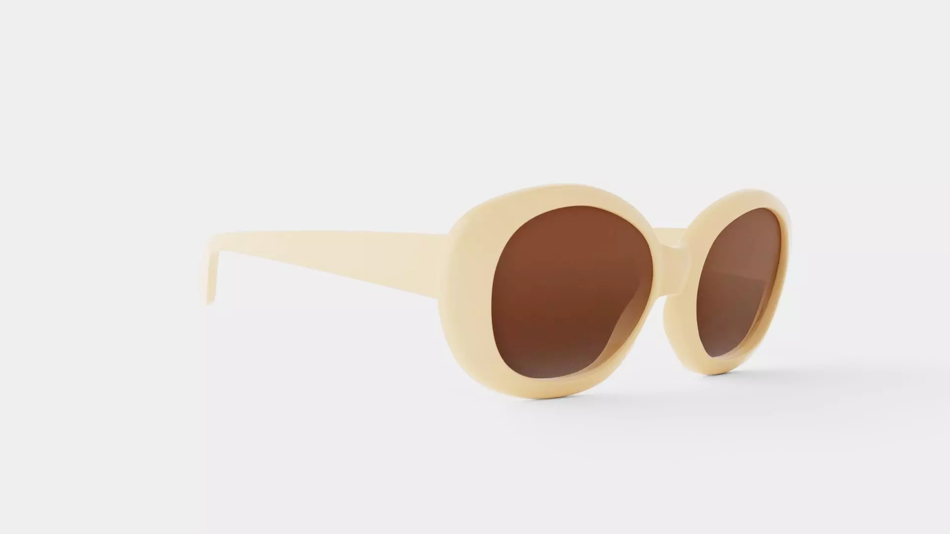 Carolyn Dusty Pink Sunglasses Low-poly 3D model_0