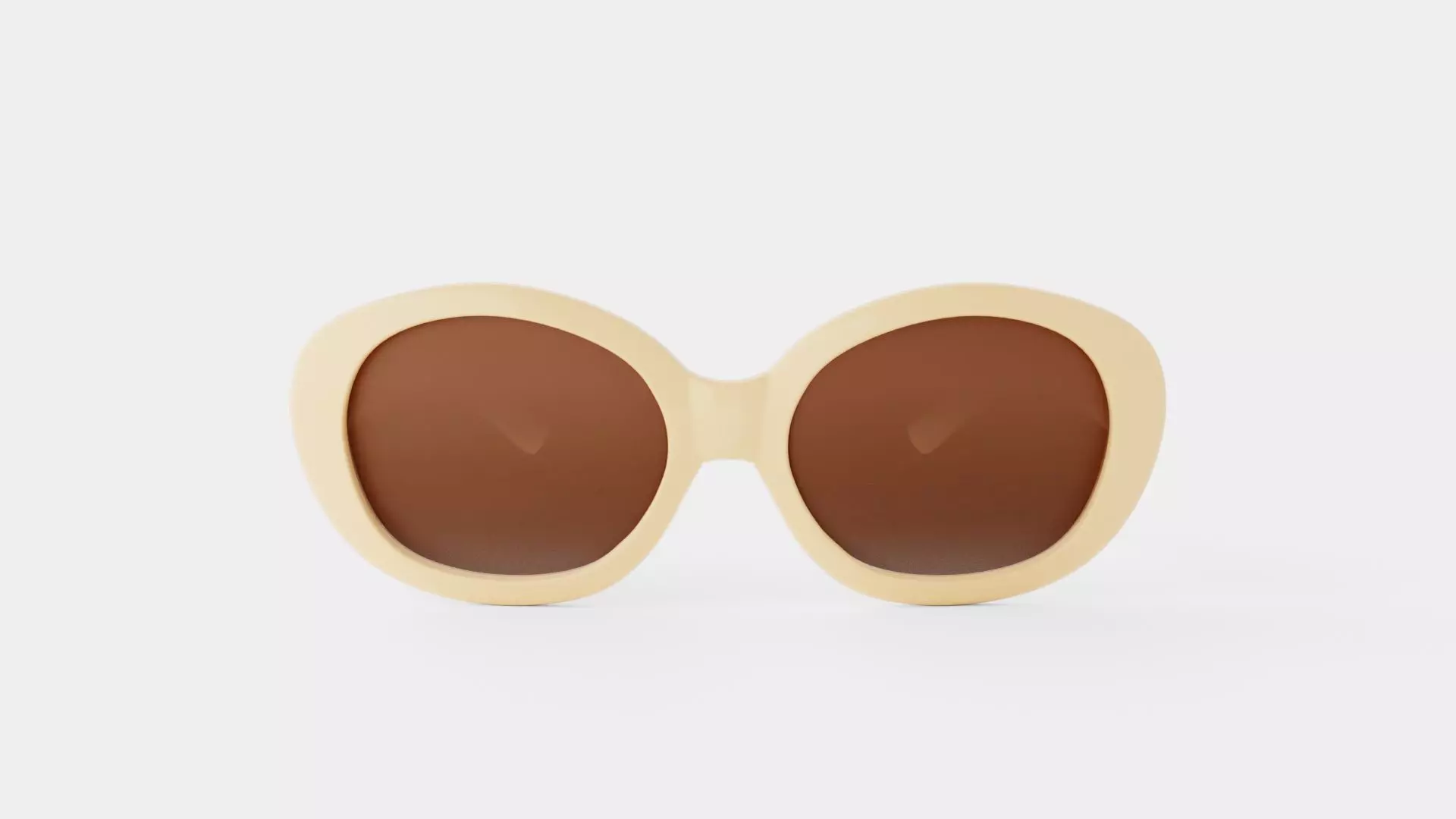 Carolyn Dusty Pink Sunglasses Low-poly 3D model_1