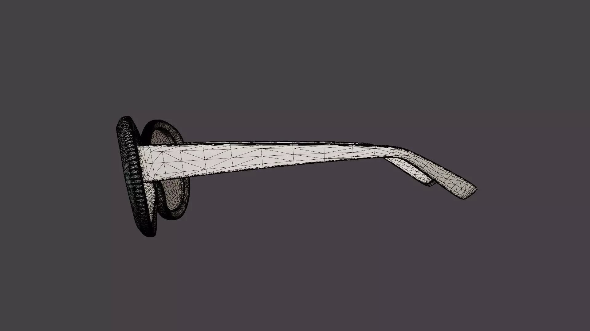 Carolyn Dusty Pink Sunglasses Low-poly 3D model_7