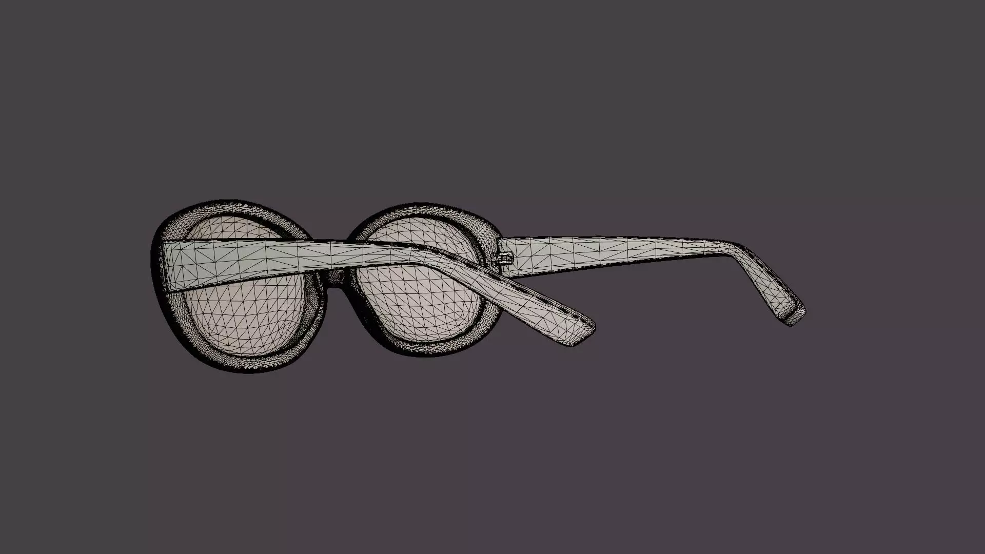 Carolyn Dusty Pink Sunglasses Low-poly 3D model_6