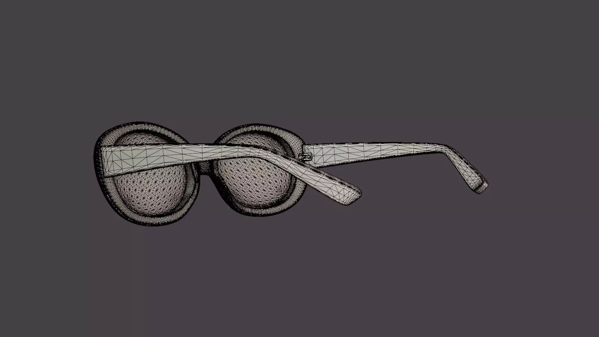 Carolyn Clear Sunglasses Low-poly 3D model_6