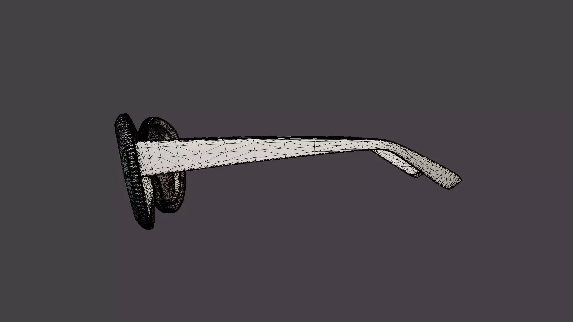 Carolyn Clear Sunglasses Low-poly 3D model_7