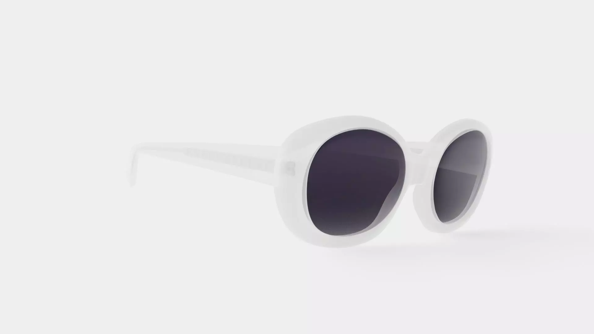 Carolyn Clear Sunglasses Low-poly 3D model_0