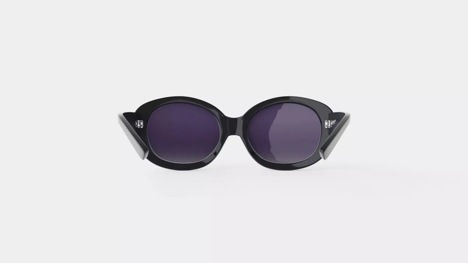 Carolyn Black Sunglasses Low-poly 3D model_4