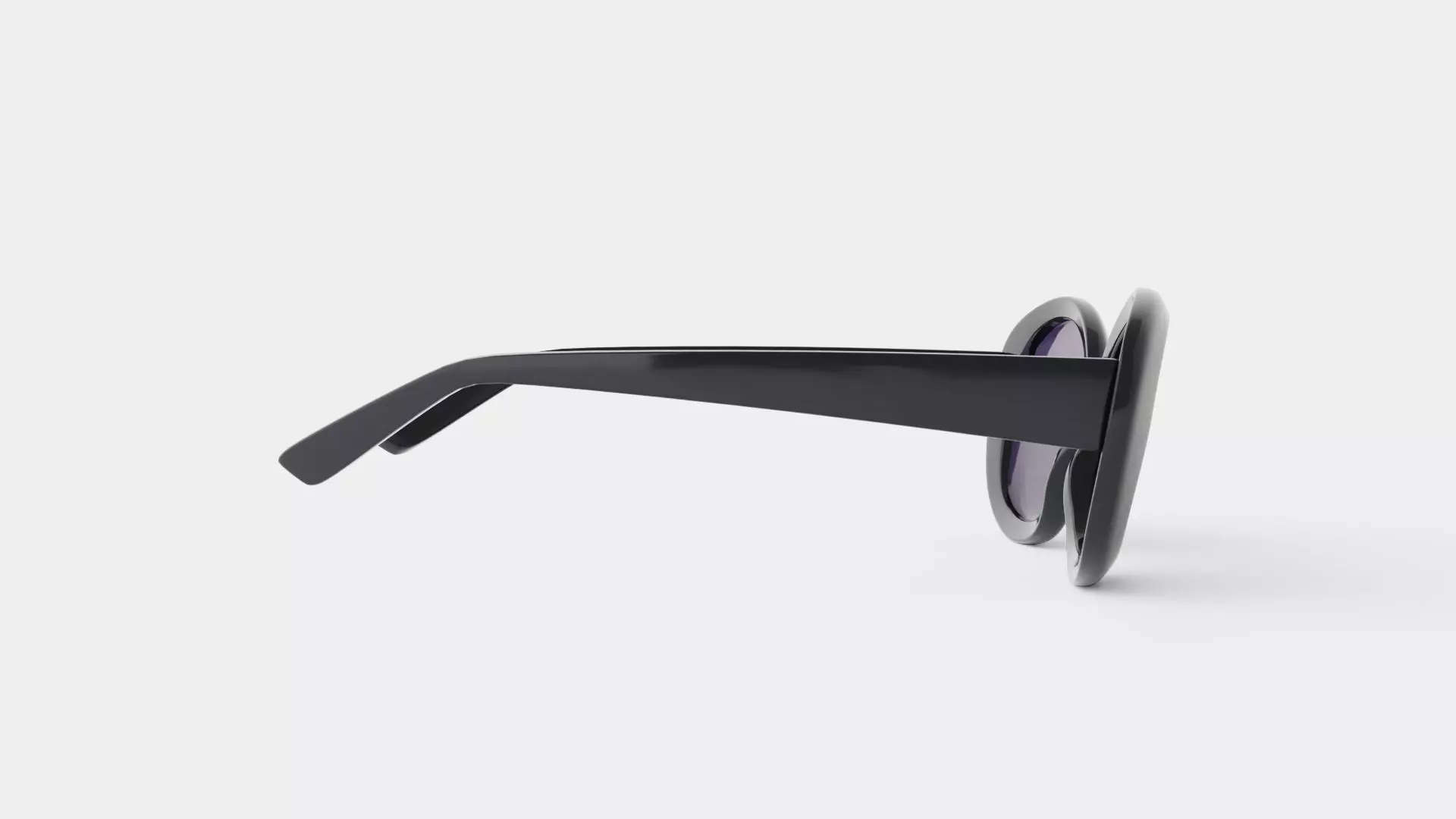 Carolyn Black Sunglasses Low-poly 3D model_2