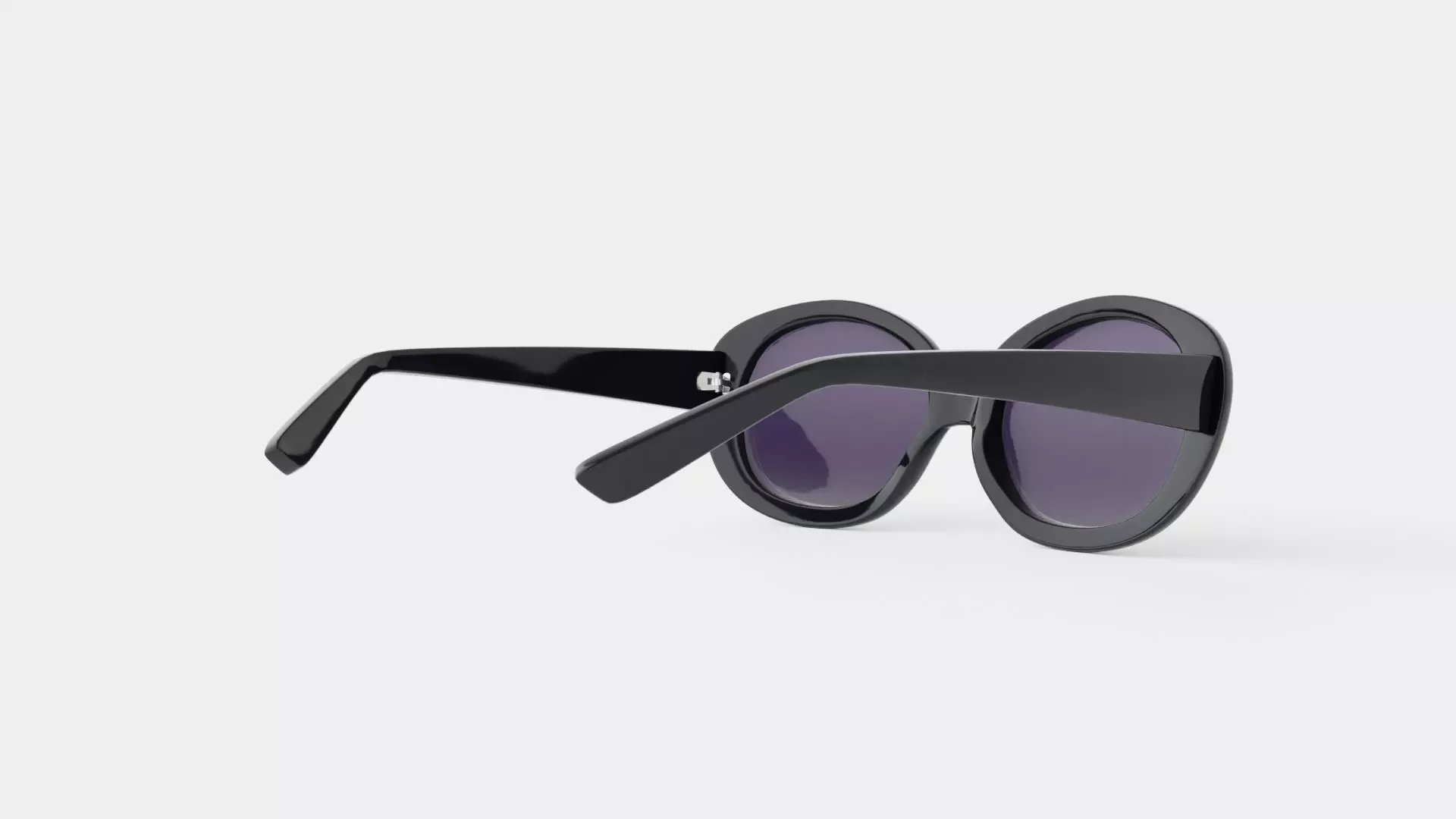 Carolyn Black Sunglasses Low-poly 3D model_3