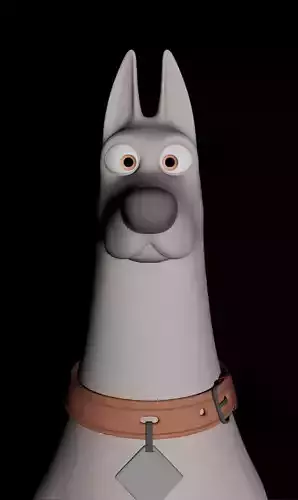 Doberman Dog Character 