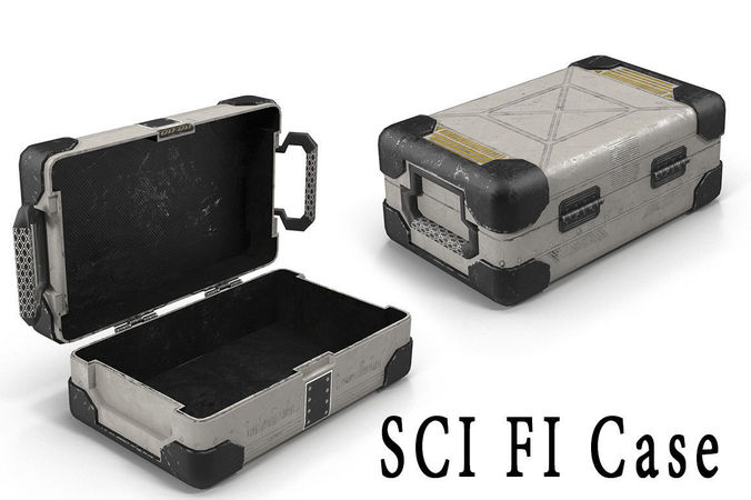SCI FI Case Low-poly 3D model