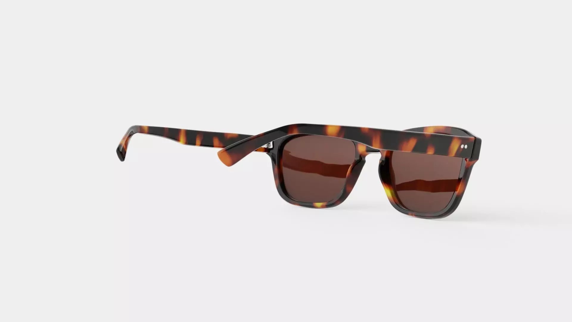 Dean Tortoise Sunglasses Low-poly 3D model_3