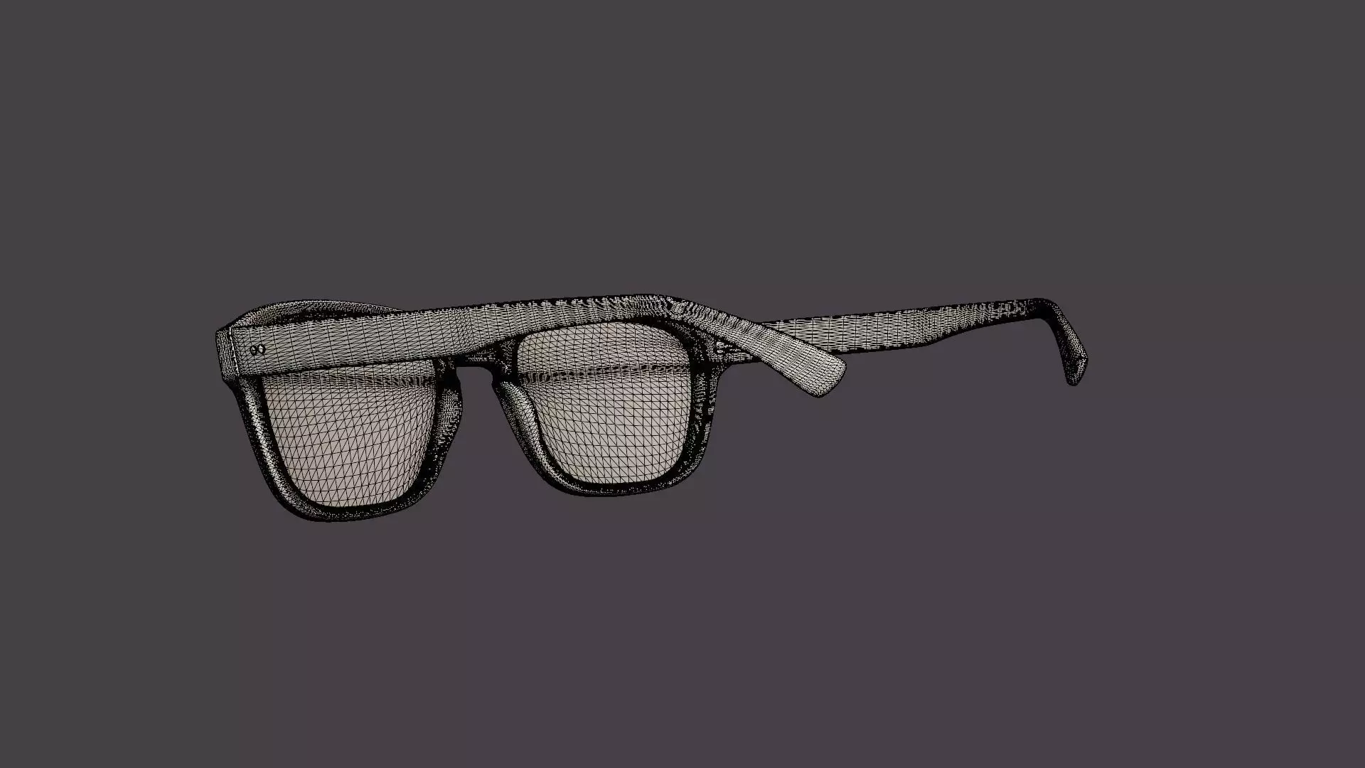 Dean Tortoise Sunglasses Low-poly 3D model_6
