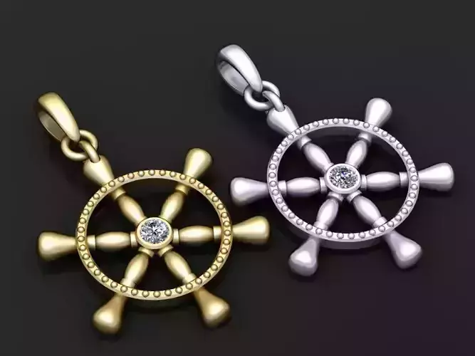 SHIP STARING PENDANT 3D PRINTABLE MODEL 