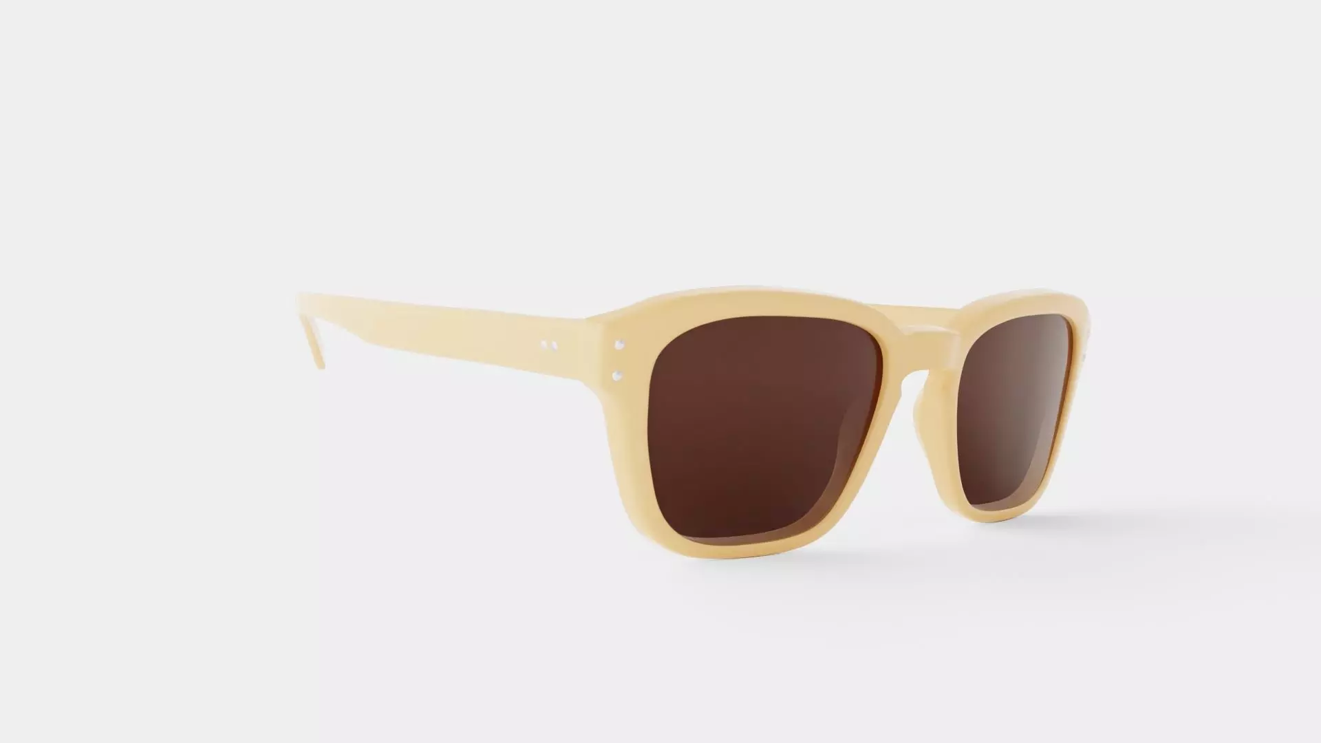 Dean Dusty Pink Sunglasses Low-poly 3D model_0