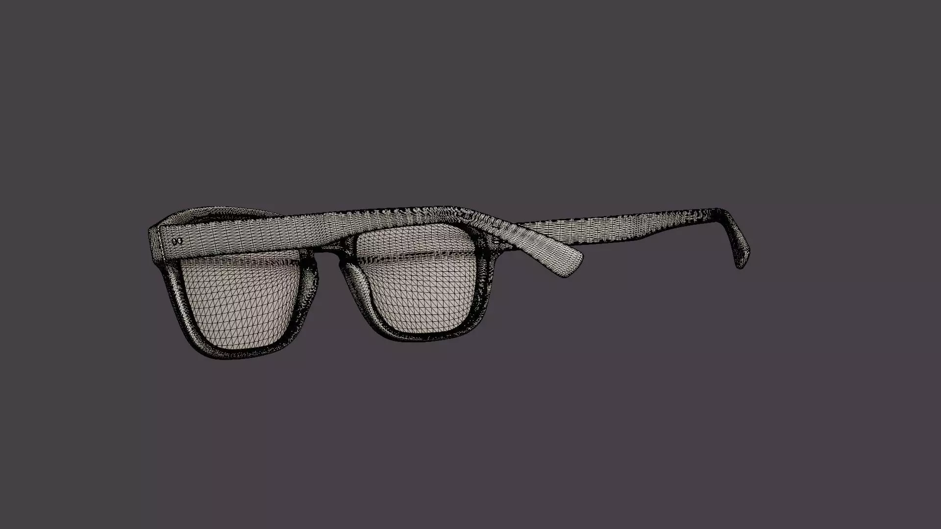 Dean Dusty Pink Sunglasses Low-poly 3D model_6