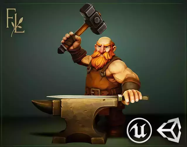 Blacksmith - Game ready character