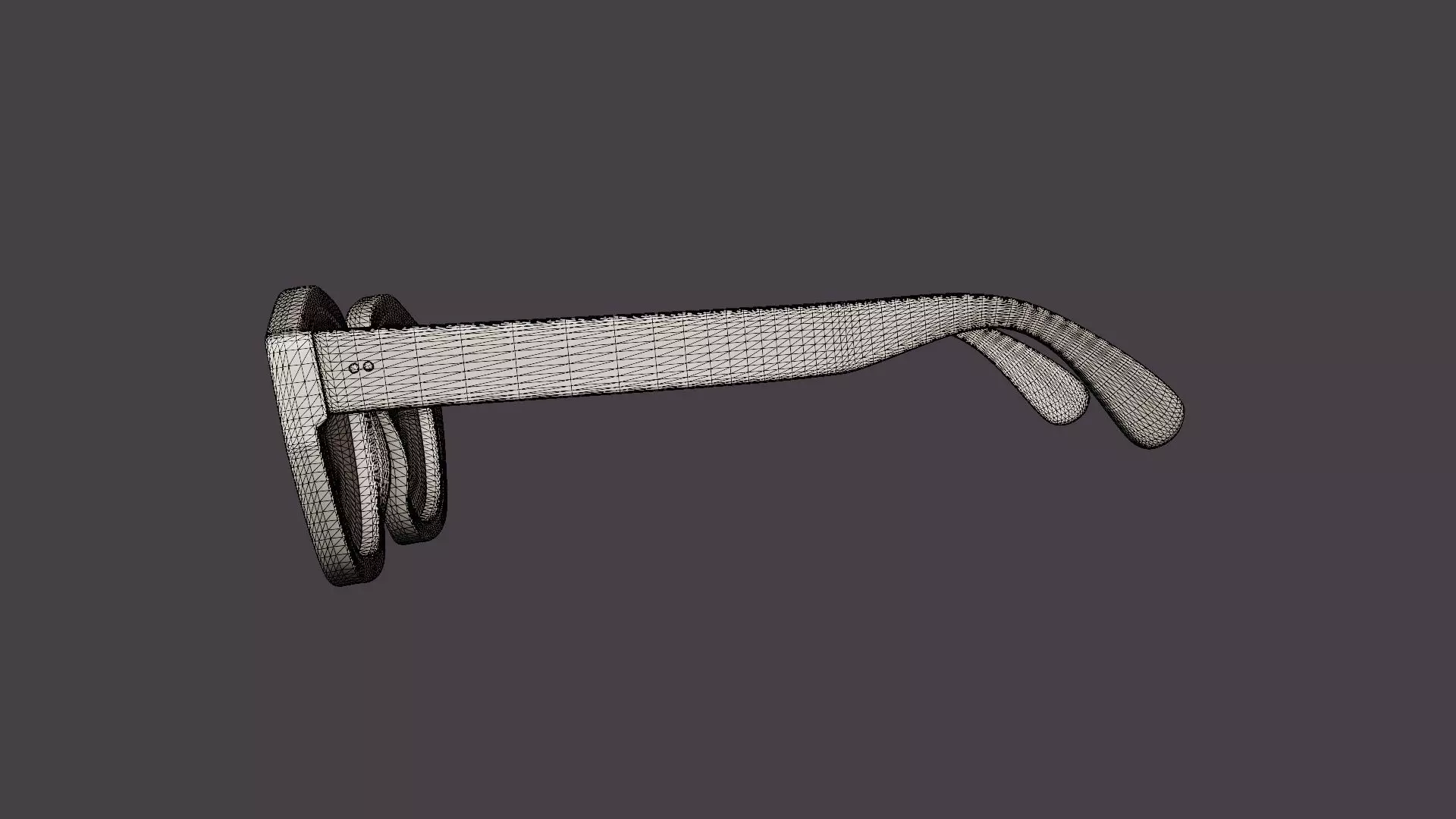 Diana Tortoise Sunglasses Low-poly 3D model_7