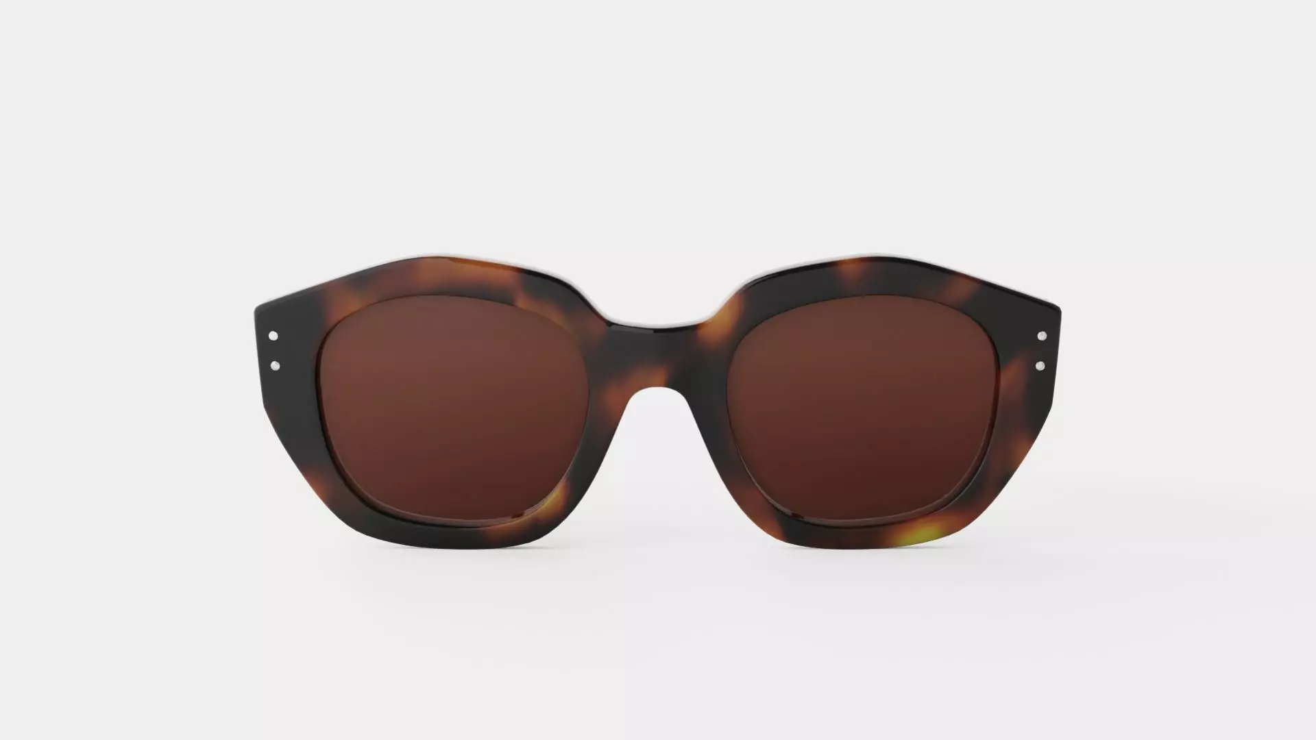 Diana Tortoise Sunglasses Low-poly 3D model_1