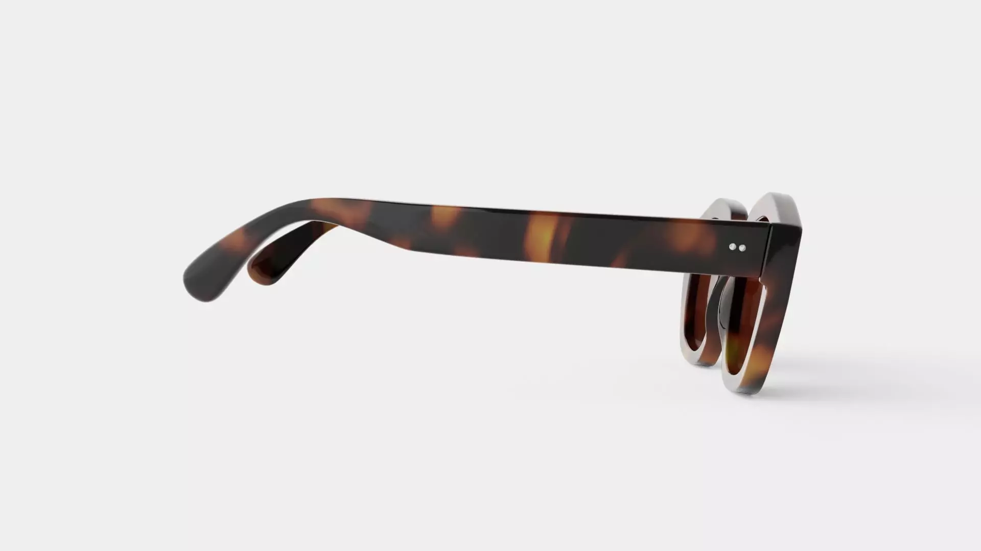 Diana Tortoise Sunglasses Low-poly 3D model_2