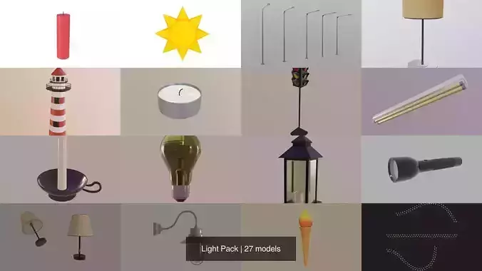 Light Pack 3D Model Collection