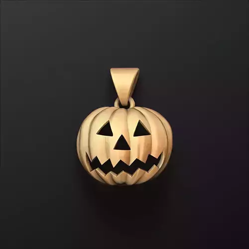 Halloween Pumpkin Pendant 3D print model