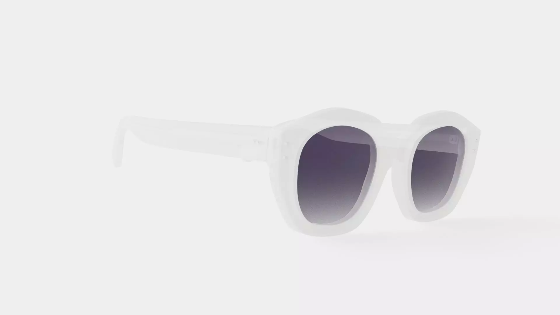 Diana Clear Sunglasses Low-poly 3D model_0