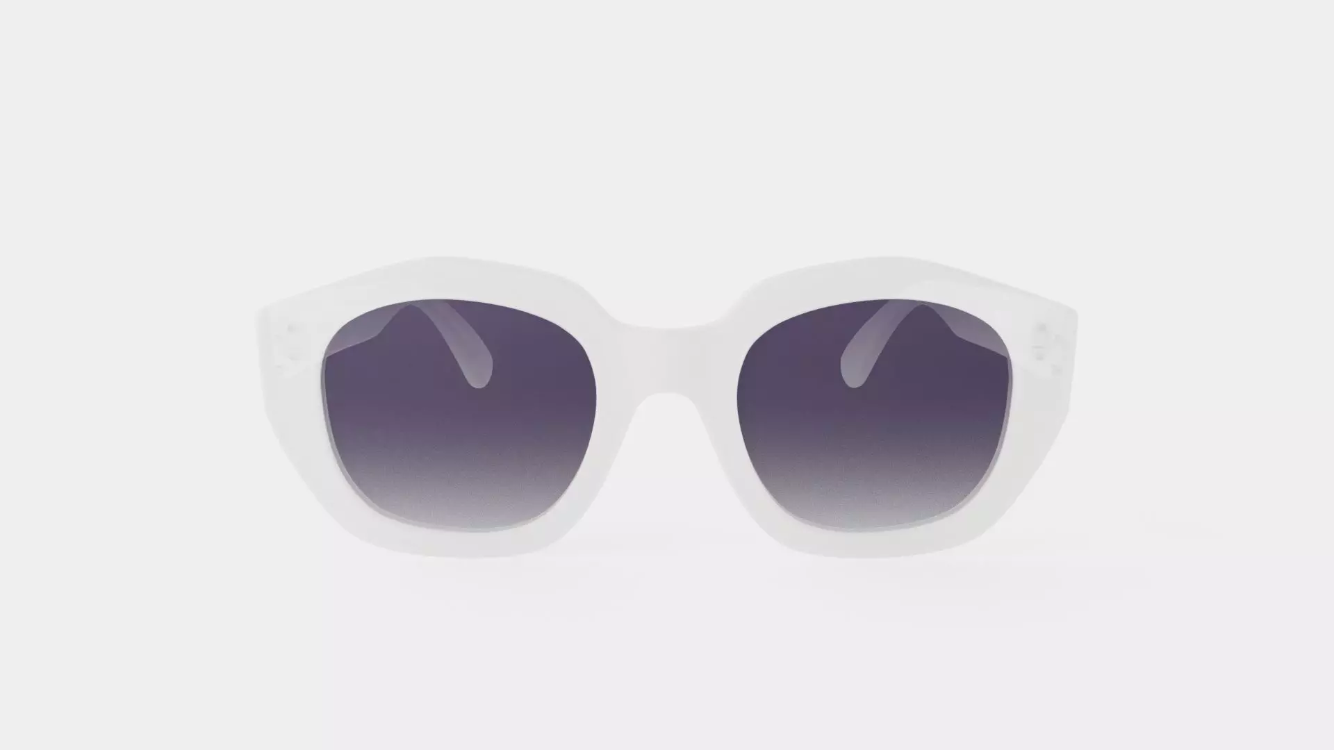 Diana Clear Sunglasses Low-poly 3D model_1