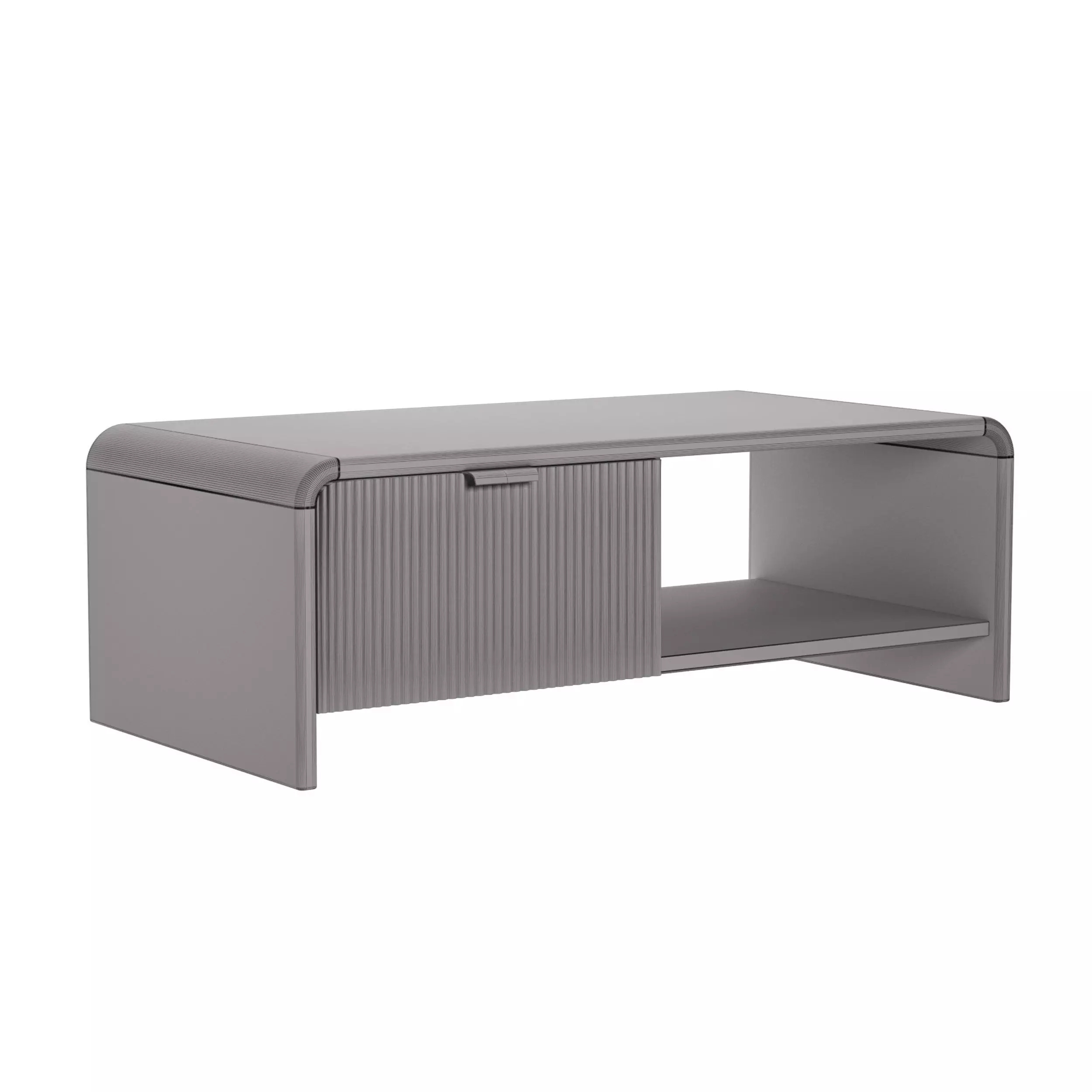Colonna Modern One Drawer Coffee Table 3D model_7