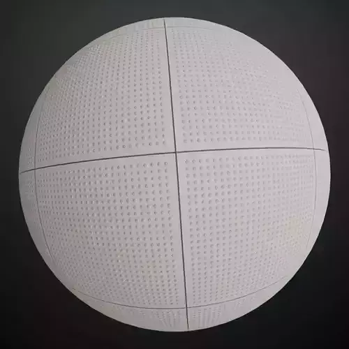 Acoustic Perforated Ceiling Panel PBR Seamless