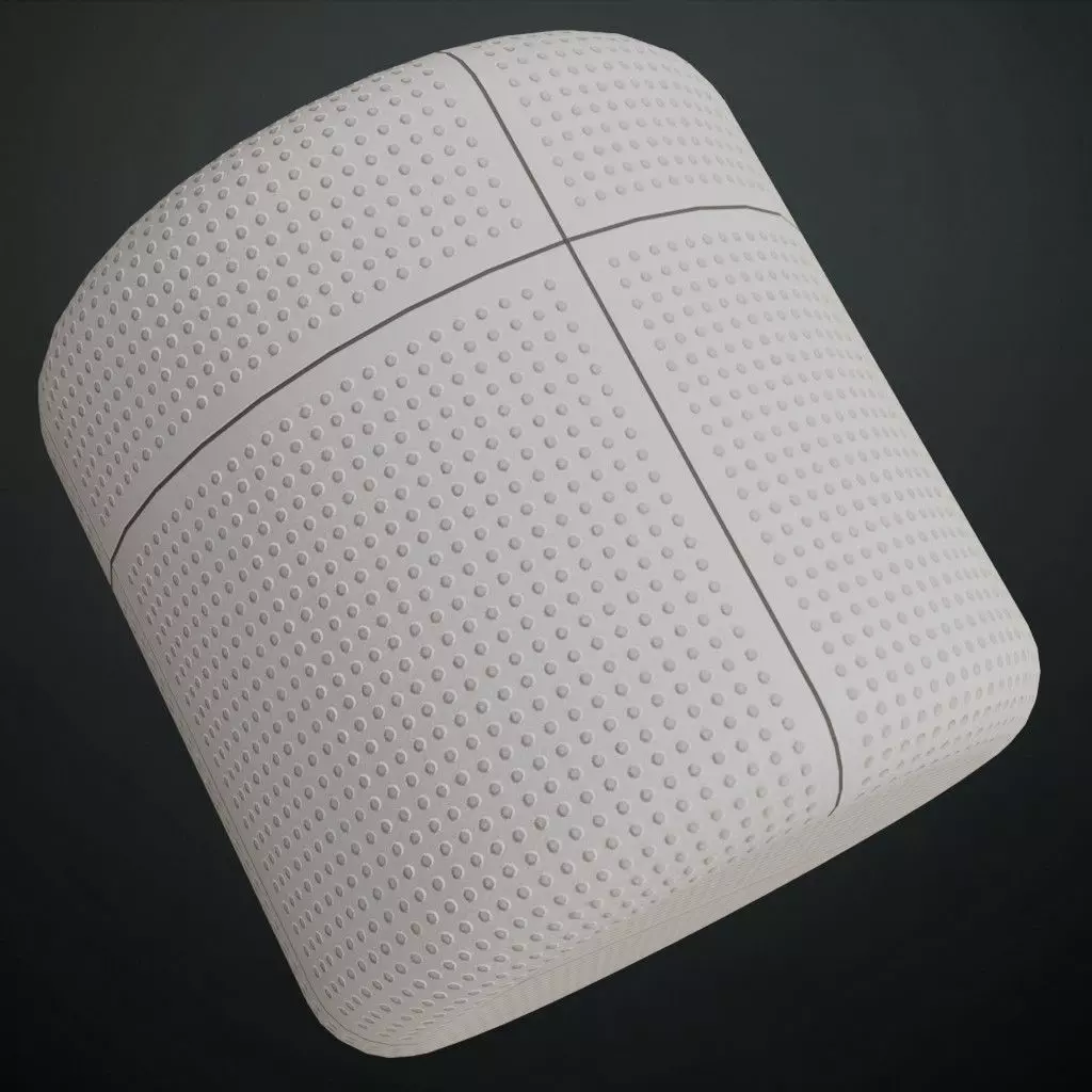 Acoustic Perforated Ceiling Panel PBR Seamless Texture_1