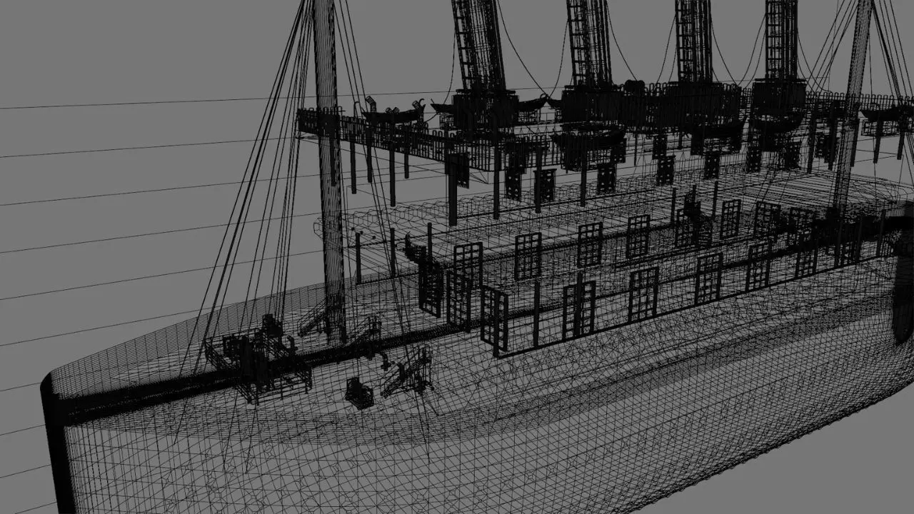  Cruiseship High-Detail 3D model Low-poly 3D model_30