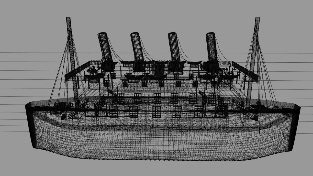  Cruiseship High-Detail 3D model Low-poly 3D model_29