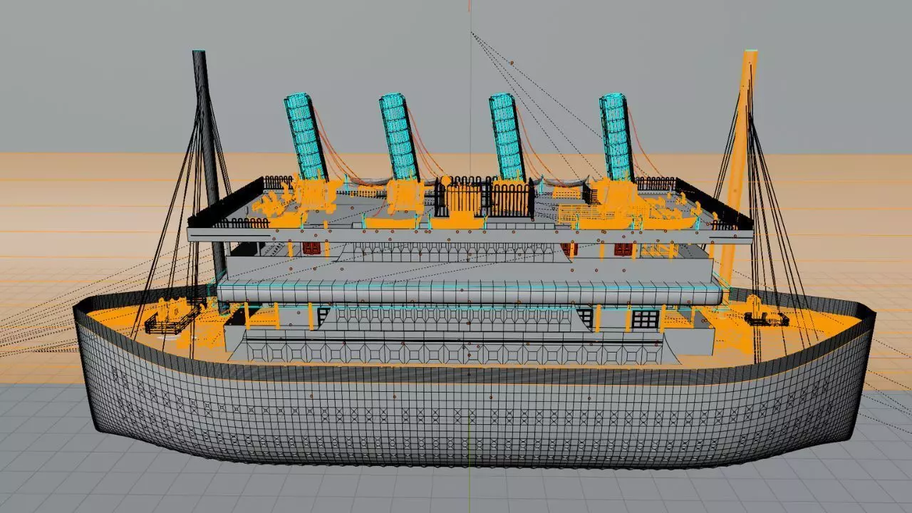  Cruiseship High-Detail 3D model Low-poly 3D model_23