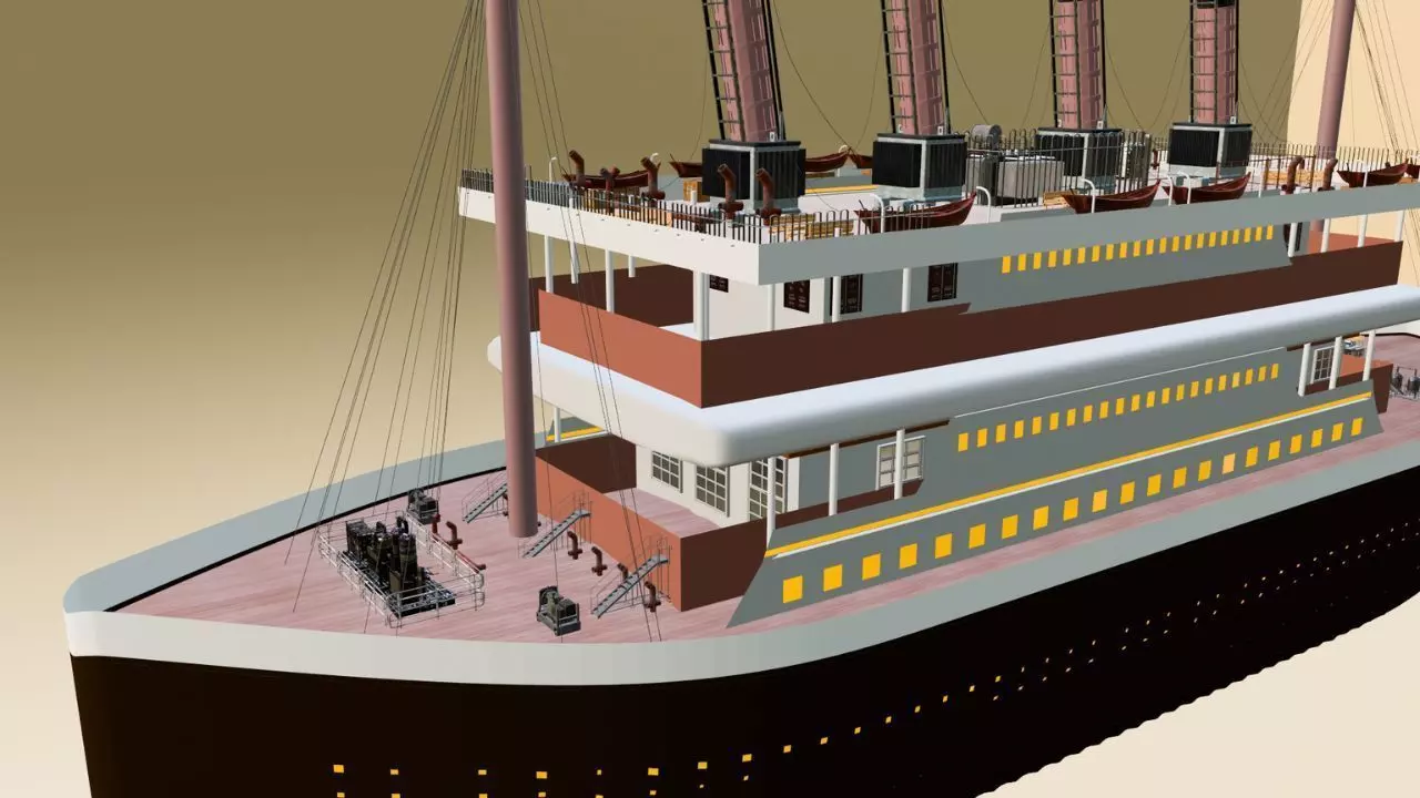  Cruiseship High-Detail 3D model Low-poly 3D model_14