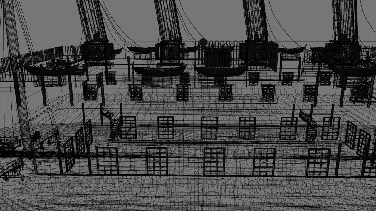  Cruiseship High-Detail 3D model Low-poly 3D model_26