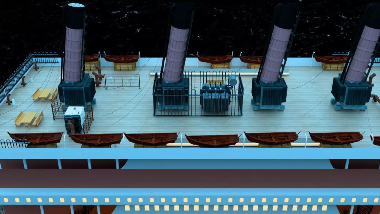  Cruiseship High-Detail 3D model Low-poly 3D model_6