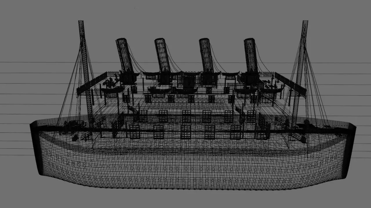  Cruiseship High-Detail 3D model Low-poly 3D model_27