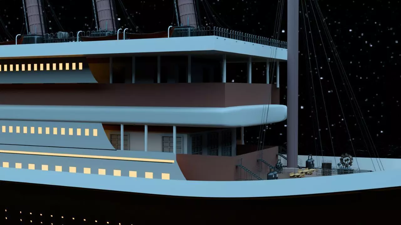  Cruiseship High-Detail 3D model Low-poly 3D model_3