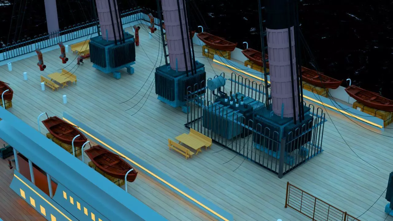  Cruiseship High-Detail 3D model Low-poly 3D model_7