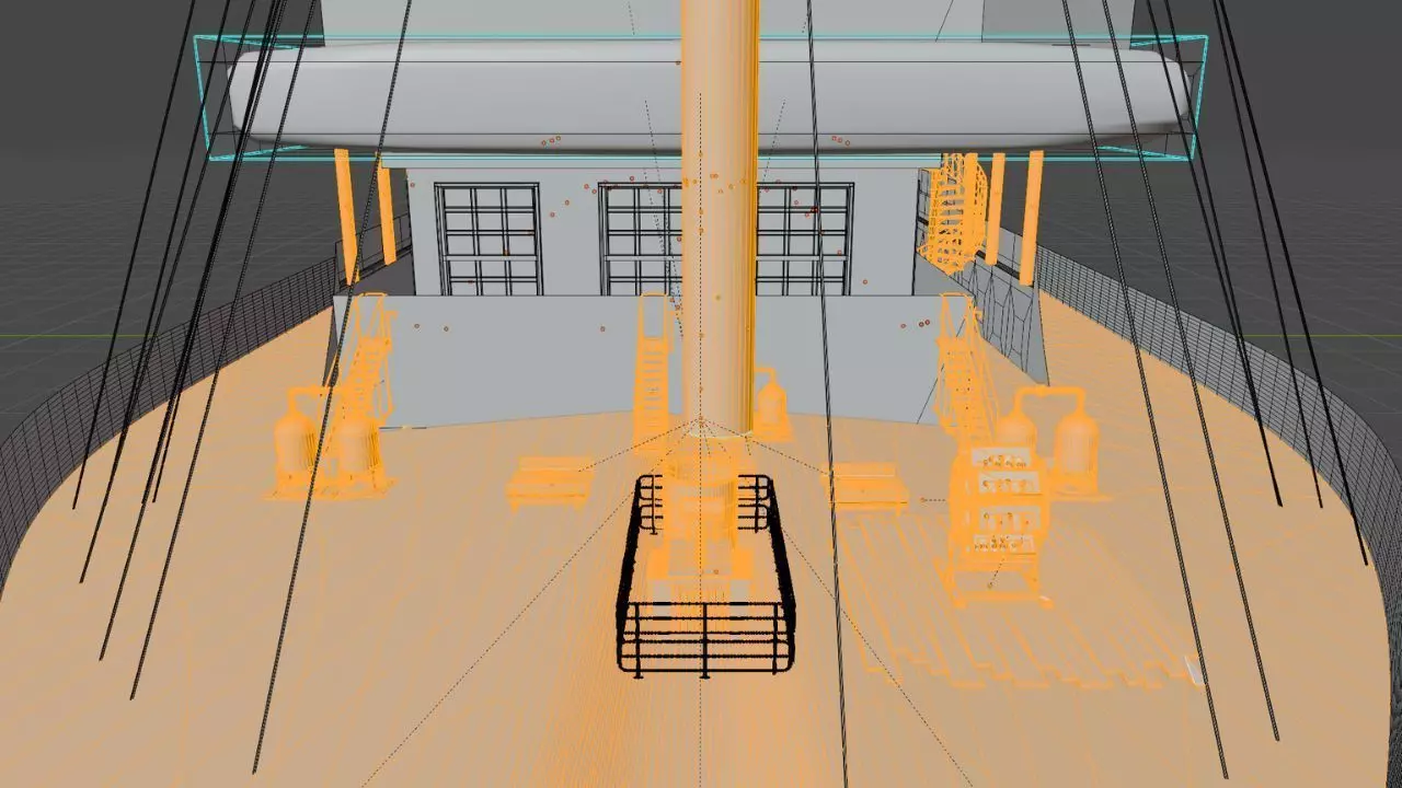  Cruiseship High-Detail 3D model Low-poly 3D model_21