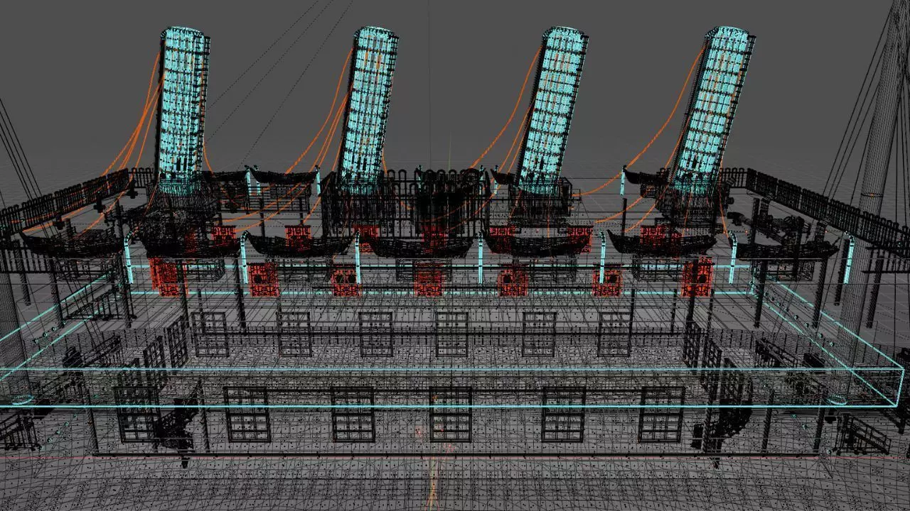  Cruiseship High-Detail 3D model Low-poly 3D model_19